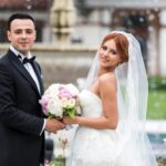 Buchet de mireasa cu trandafiri si bujori B005