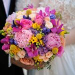 Buchet de mireasa colorat B035