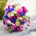 Buchet de mireasa colorat B050