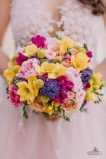 Buchet de mireasa colorat B073
