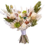 Buchet de mireasa din flori criogenate B127