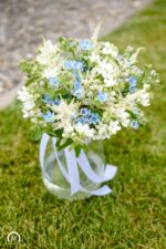 Buchet de mireasa cu oxypetalum si astilbe B129 - imagine 3