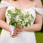 Buchet de mireasa cu oxypetalum si astilbe B129