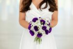 Buchet de mireasa cu lisianthus și gypsophila B148 - imagine 3