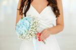 Buchet de mireasa cu hortensie si gypsophila B151 - imagine 3