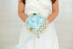 Buchet de mireasa cu hortensie si gypsophila B151 - imagine 2
