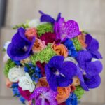 Buchet de mireasa colorat B033