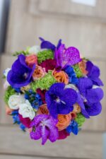 Buchet de mireasa colorat B033