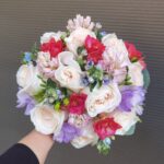 Buchet de cununie civila colorat C033
