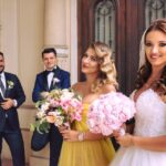 Buchet de mireasa cu bujori roz B067