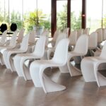 Scaun Panton alb LW21