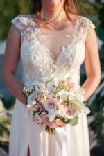 Buchet de mireasa B172 Dusty Pink - imagine 2