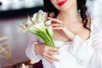 Buchet de mireasa din cale albe B189 - imagine 2