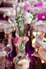 Decor mese din sticla - flori naturale - imagine 2